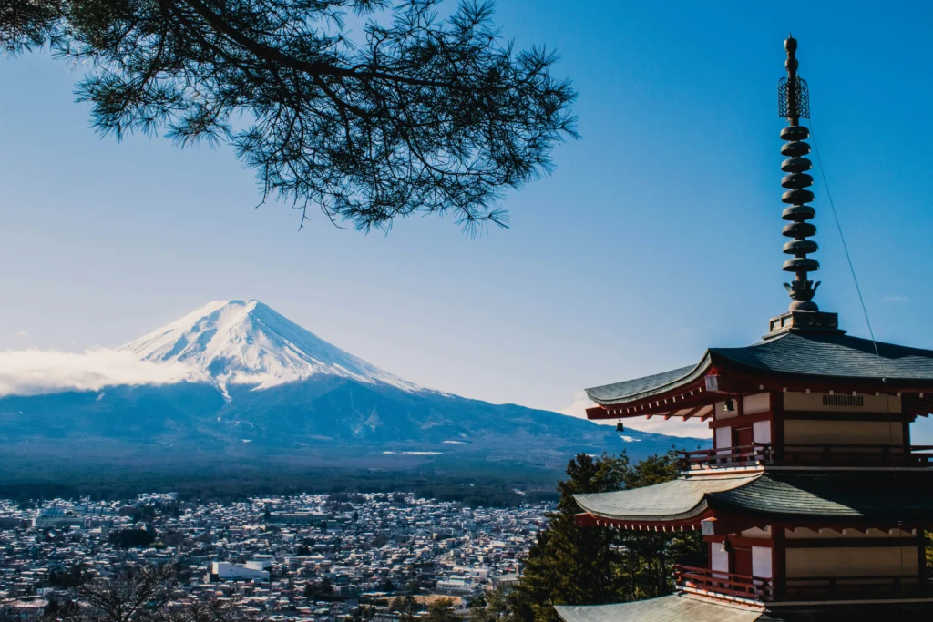 vue temple japon